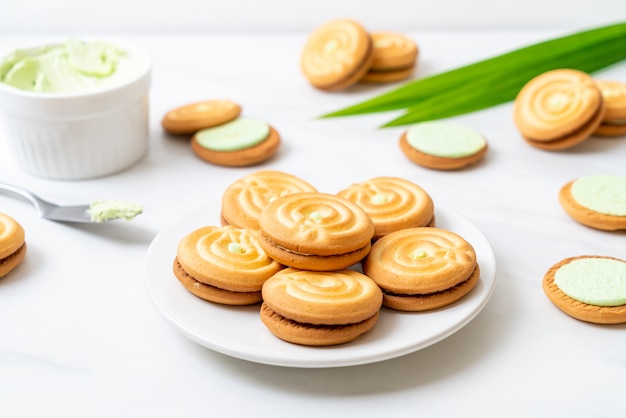 biscuits à la crème de pandan