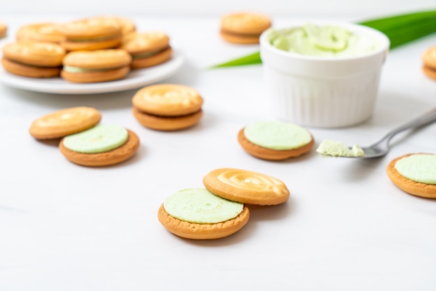 biscuits à la crème de pandan