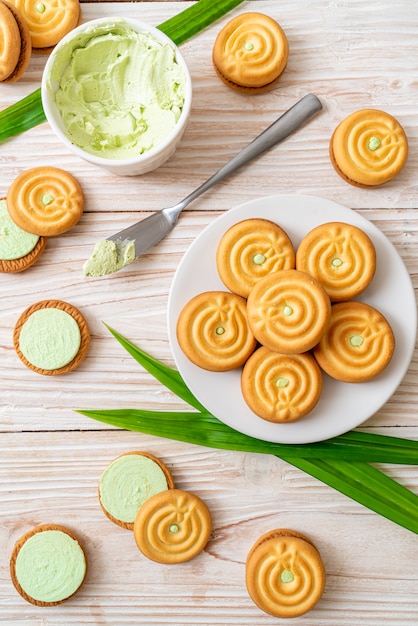 biscuits à la crème de pandan