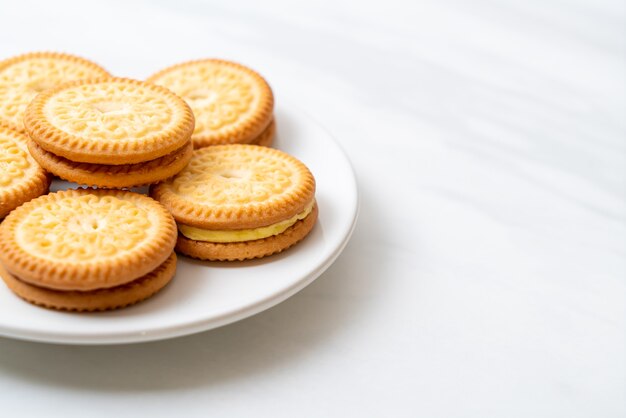 biscuits à la crème vanille beurre