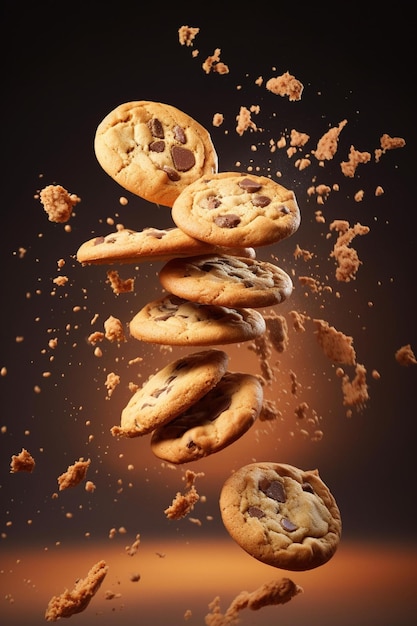 Biscuits croquants aux pépites de chocolat