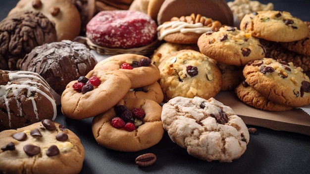 Biscuits dans une boulangerie IA générée