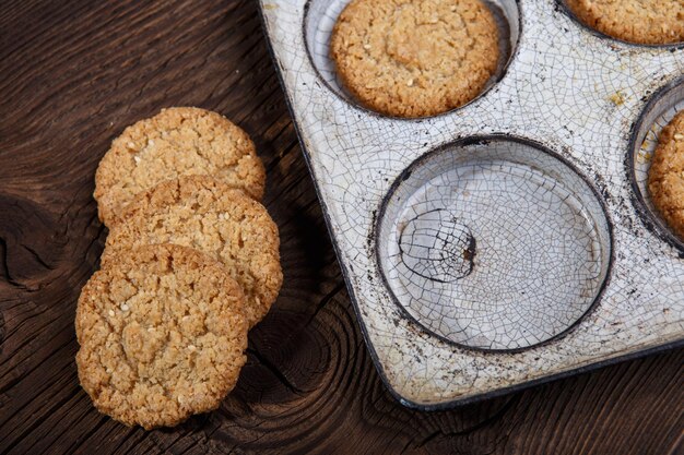 Biscuits dans une poêle Style rustique