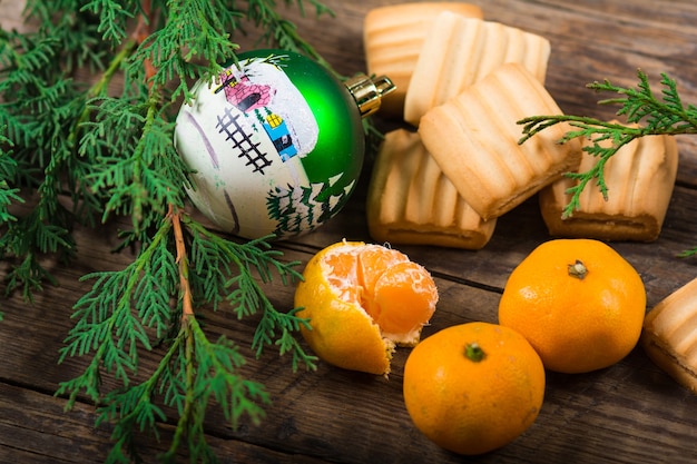 Biscuits de décorations de Noël et jouets de vacances