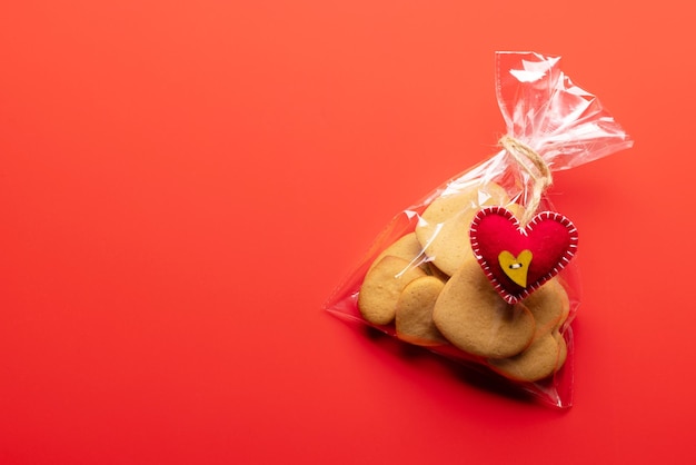 Biscuits en forme de coeur Saint Valentin