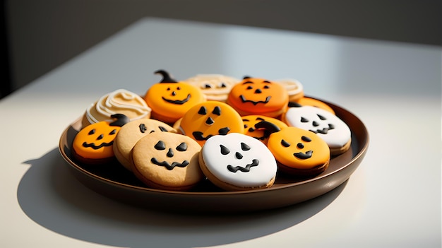 Des biscuits et des friandises d'Halloween