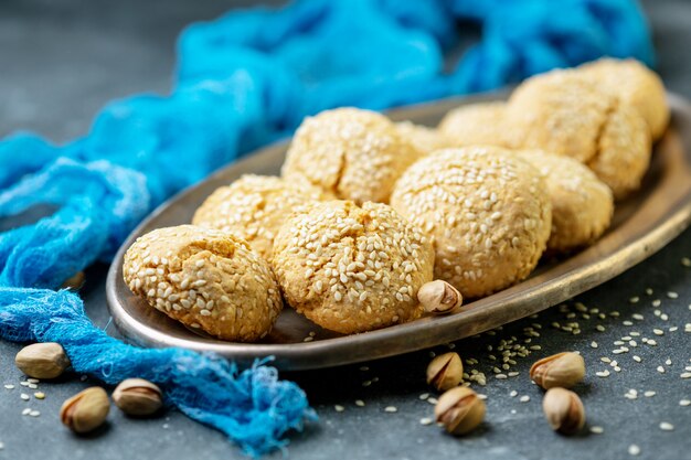 Biscuits Ghribas marocains traditionnels