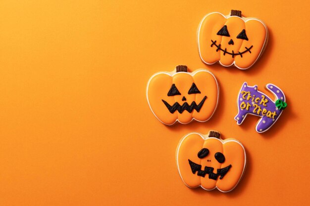 Photo les biscuits d'halloween