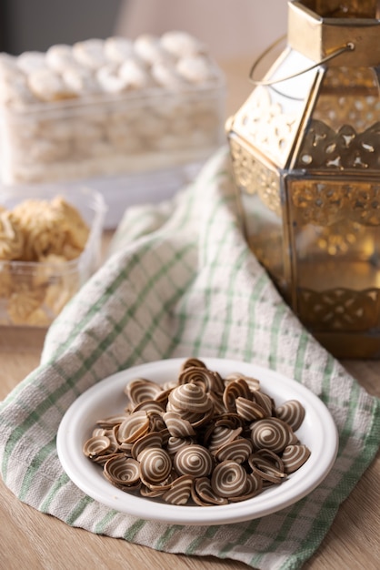 Biscuits islamiques pour la tradition de l'Aïd Moubarak