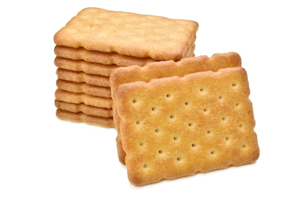 Biscuits isolés sur fond blanc