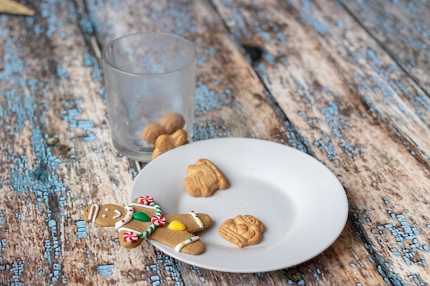 Biscuits et lait pour le père Noël