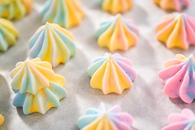 Biscuits licorne à la meringue