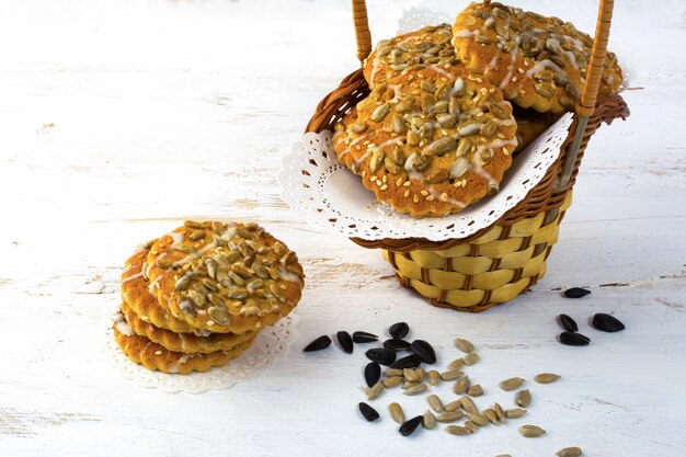 Photo biscuits maison aux graines de tournesol