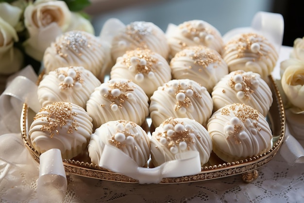 Des biscuits de mariage italiens Des desserts italiens