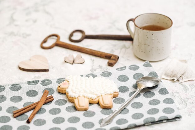 Biscuits mignons faits à la main en forme d&#39;animaux