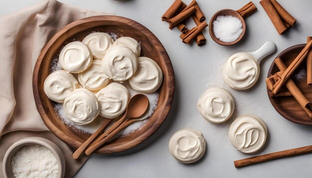 des biscuits avec les mots " face " sur eux