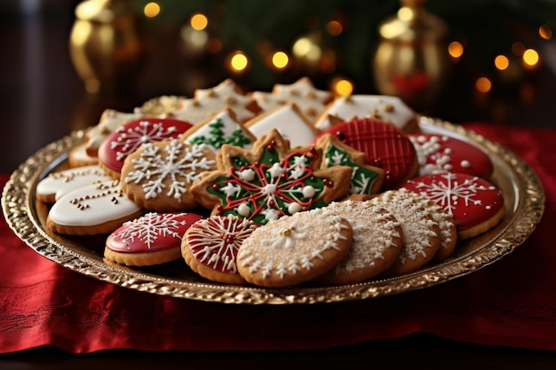 Des biscuits de Noël joyeux