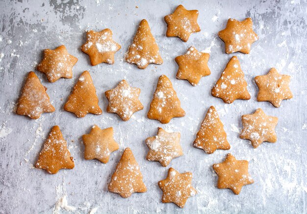 Biscuits de pain d'épice, biscuits de pain d'épice de Noël