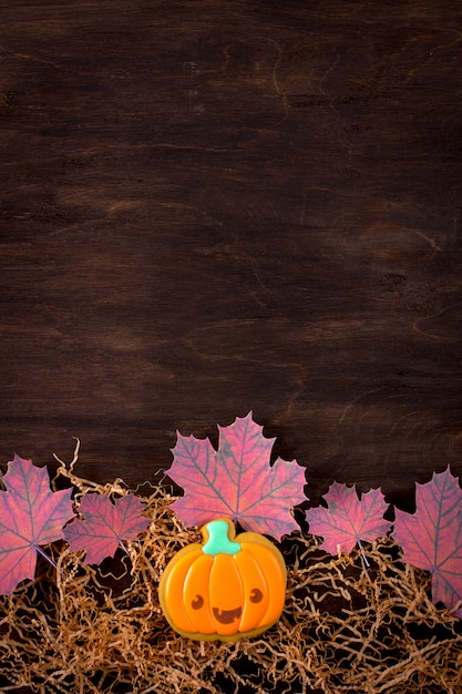 Biscuits de pain d'épice drôles pour Halloween