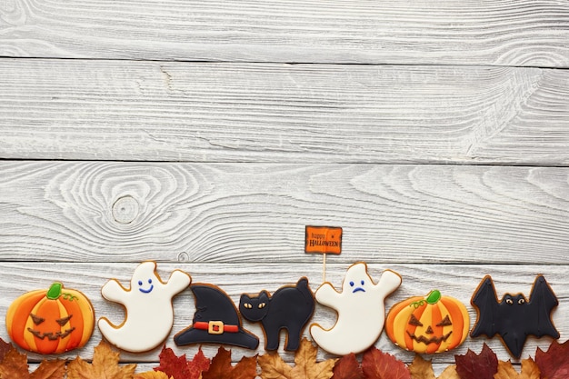 Biscuits de pain d'épice faits maison d'Halloween