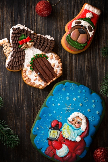 Biscuits de pain d'épice maison de Noël