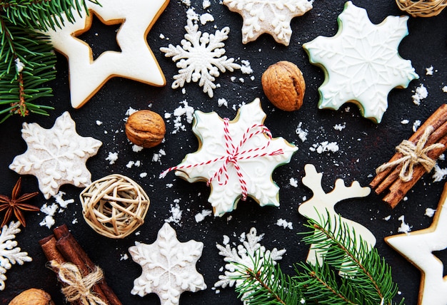 Biscuits de pain d'épice de Noël