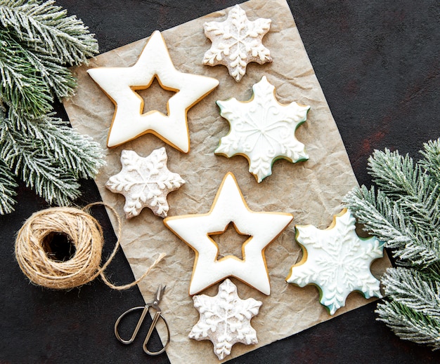 Biscuits de pain d'épice de Noël