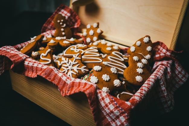 biscuits de pain d'épice traditionnels de Noël