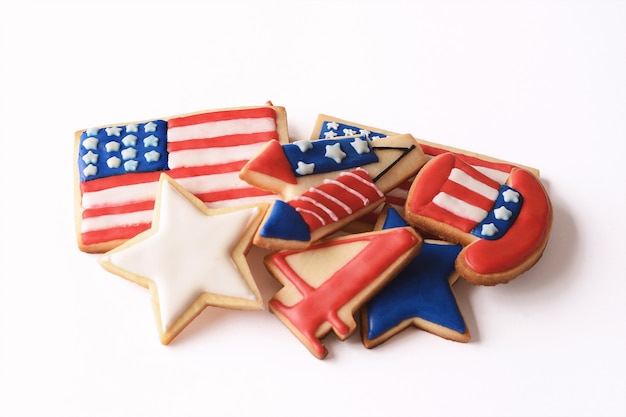 Biscuits patriotiques pour le 4 juillet