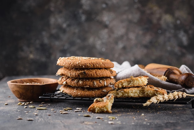 Biscuits à la poêle géants aux graines saines