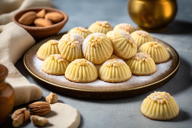 Biscuits pour la célébration de la fête islamique d'El Fitr, bonbons arabes