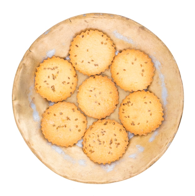 Photo biscuits salés au cumin ou biscuits de jeera
