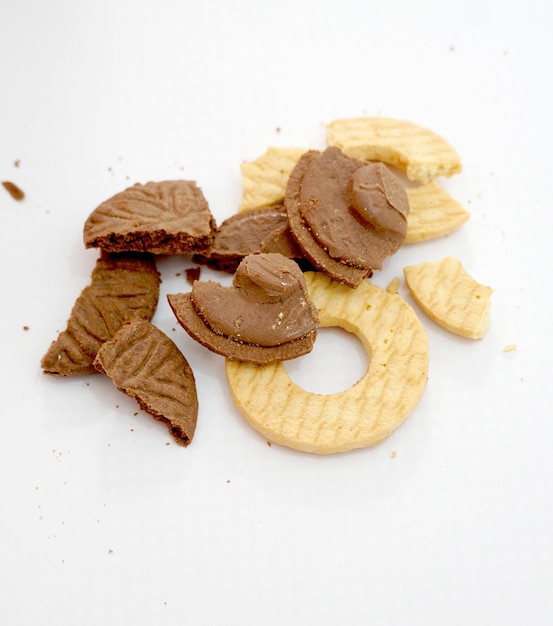 Biscuits sandwich au chocolat biscuits cuits au four fourrés à la crème de cacao