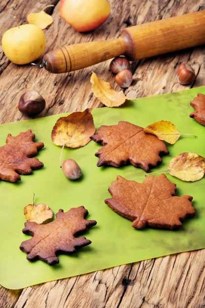 Photo biscuits symboliques d'automne