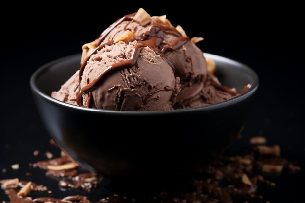 Des biscuits de velours et de la crème Gelato Une photo de crème glacée