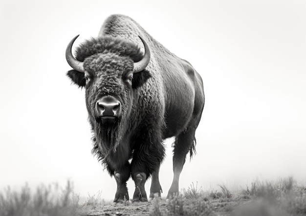 Un bison est un gros bovin du genre Bison