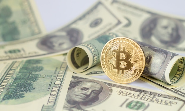 Bitcoin sur les billets en dollars