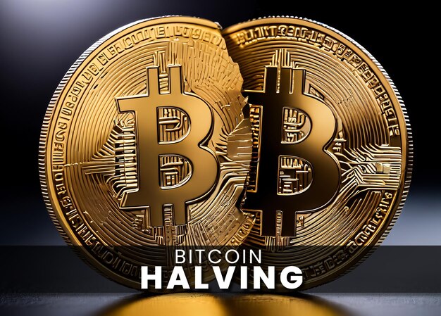 Bitcoin halving bloc récompense briser le concept de Bitcoin halving moitié tous les quatre ans