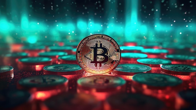 Bitcoin Hologram blockchain crypto monnaie numérique