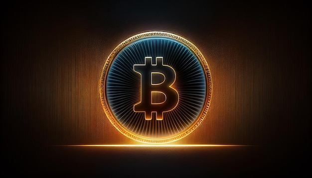 Bitcoin illustration design générative ai