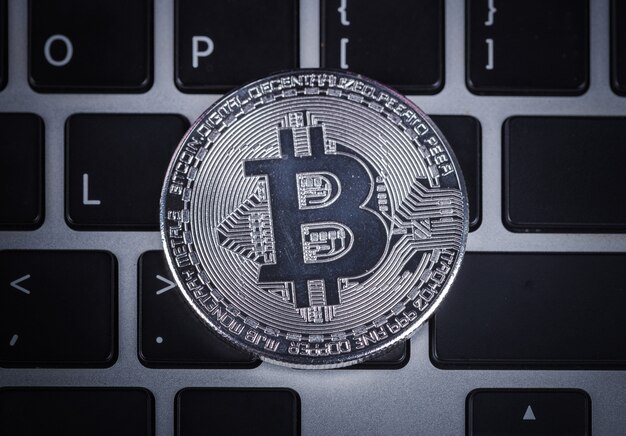 bitcoin sur un ordinateur clavier