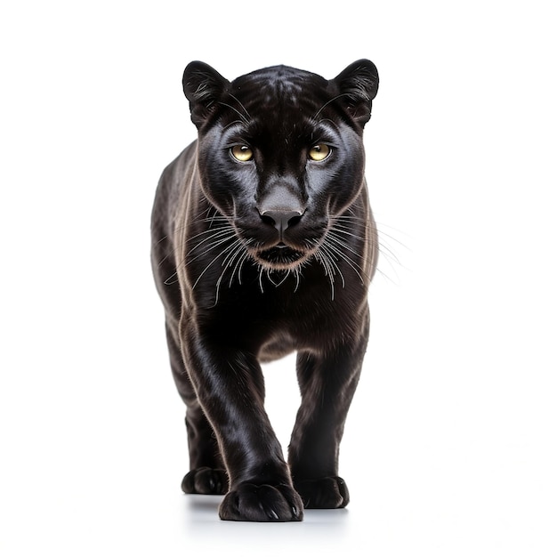 Black Panther sur un fond isolé IA générative