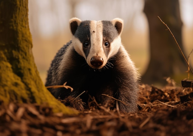 Les blaireaux sont des omnivores à pattes courtes de la famille des Mustelidae