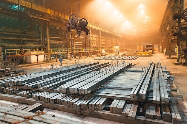 Blanc de métal d'entrepôt. Usine de galvanoplastie pour le métal.