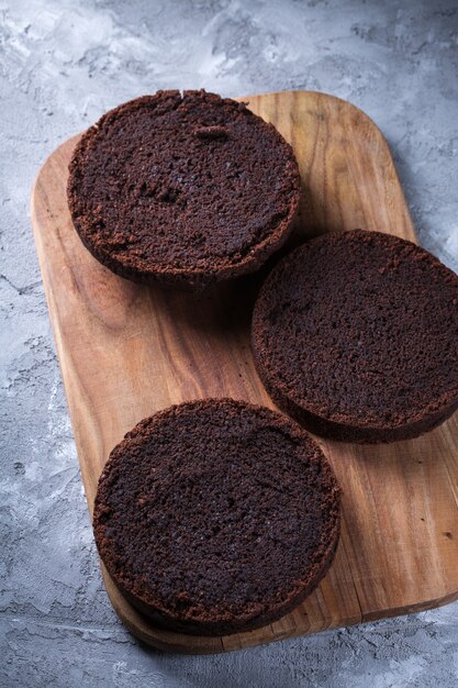 Blancs de gâteau au chocolat