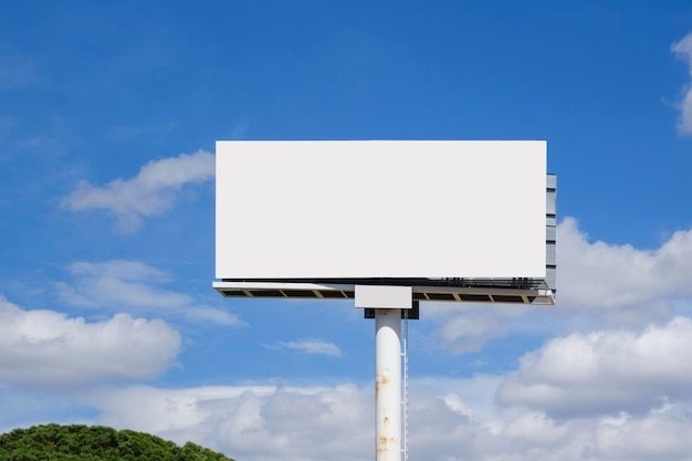 Blank billboard maquette