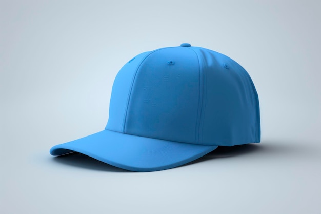 'Blank blue cap mockup blank fond blanc photo publicitaire photo ultra réaliste