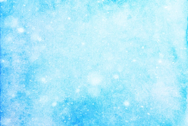 bleu abstrait fond chutes de neige aquarelle