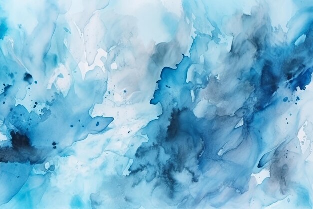 Bleu aquarelle abstraite de fond