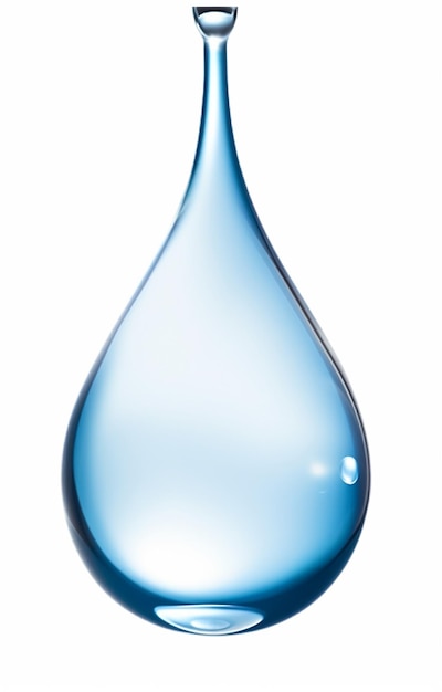 Bleu leger, goutte eau, blanc, fond Clipart